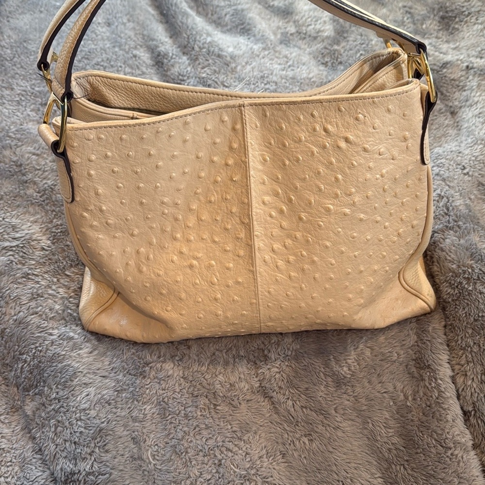 G.I.L.I Cream Textured Women's Bag - Picture 1 of 7